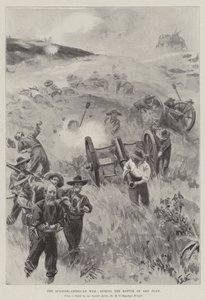 La guerra hispanoamericana, durante la batalla de San Juan de William Barnes Wollen